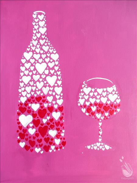 I HEART WINE - perfect to add jewels!
