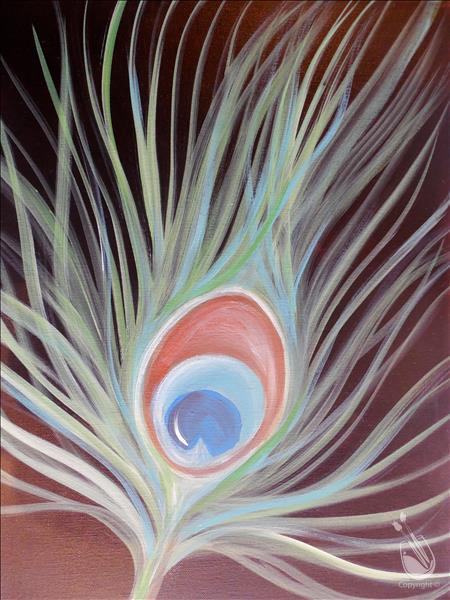 Single Peacock Feather