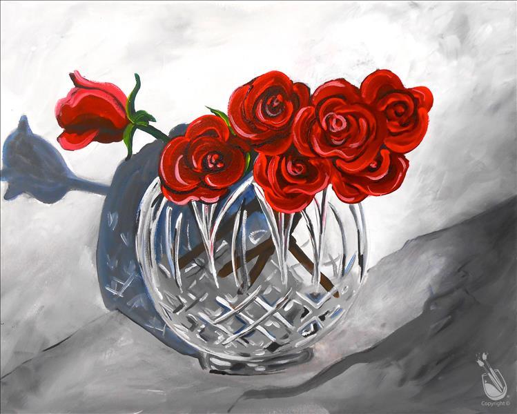 Crystal Rose Bowl