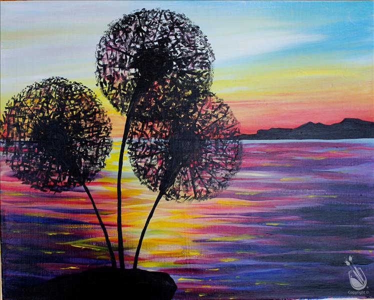 How to Paint Wildflower Sunset