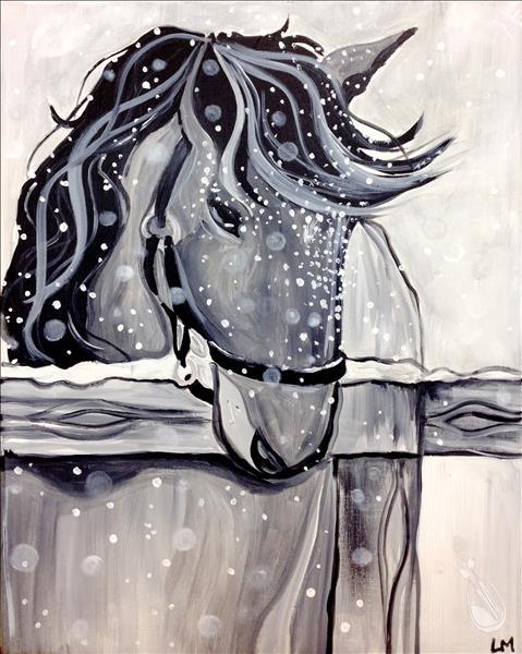 Winter horse - presketch 3 hr (Adults Only)
