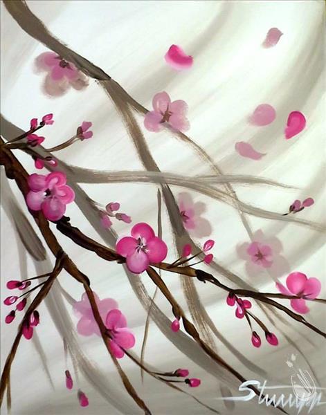 Japanese Blossoms- Add a DIY Candle!