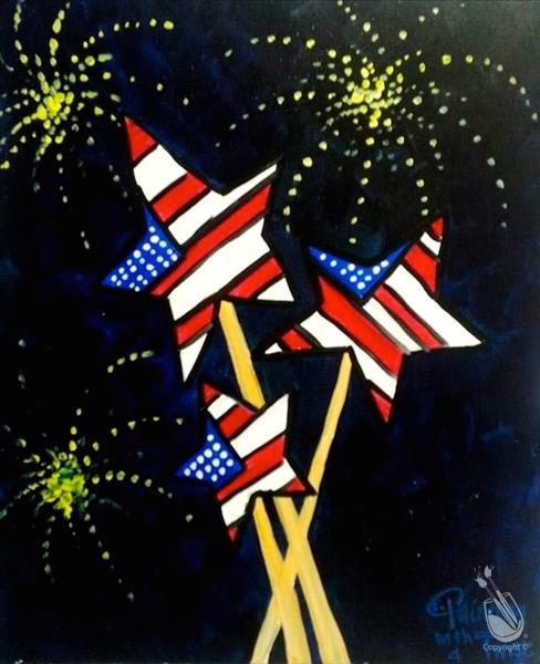 How to Paint Twist Kids Camp: Star Spangled Pops