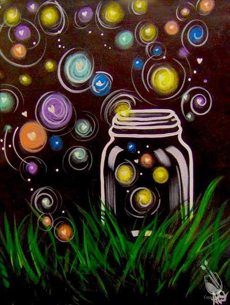 Blacklight Glow Paint! Colorful Firefly Jar