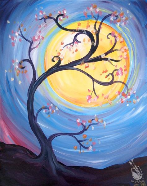 Whimsical Moonlight! **Public Blacklight Event** - Saturday, February 10,  2024 - Painting with a Twist Davie, FL