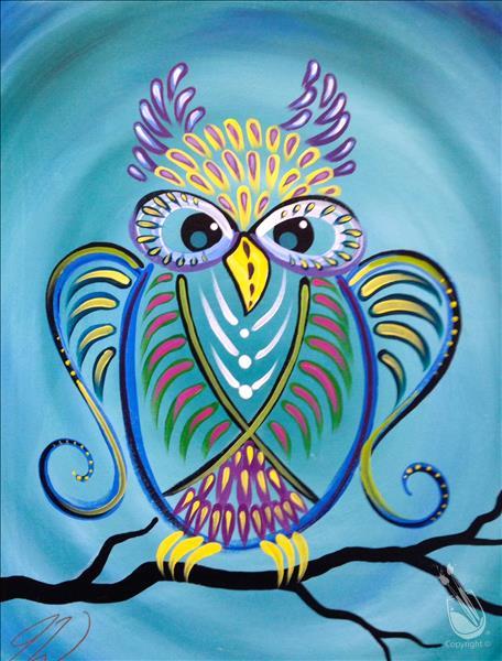 ALL AGES CLASS - Turquoise Owl