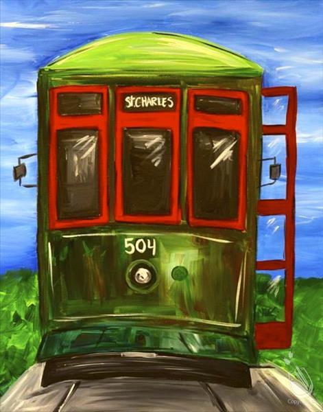 How to Paint $29 Manic Monday - St. Charles Streetcar!