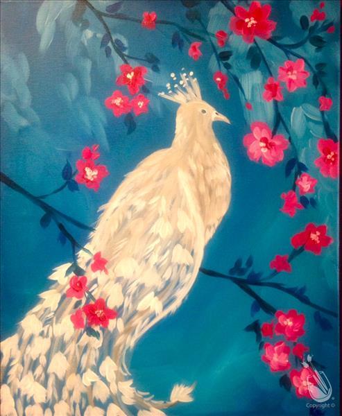 White Peacock- Add a DIY Candle!