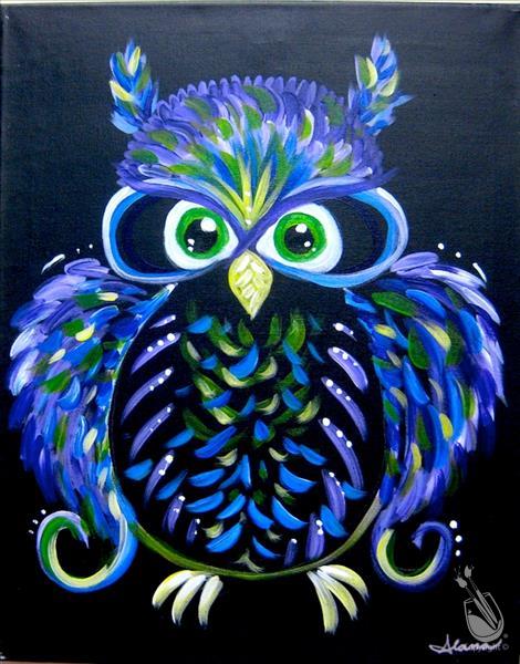 All Ages - Blacklight Neon Owl *Pick Your Colors!