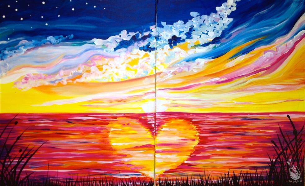 Quarantine Date Night Idea, Painting with a Twist at Home