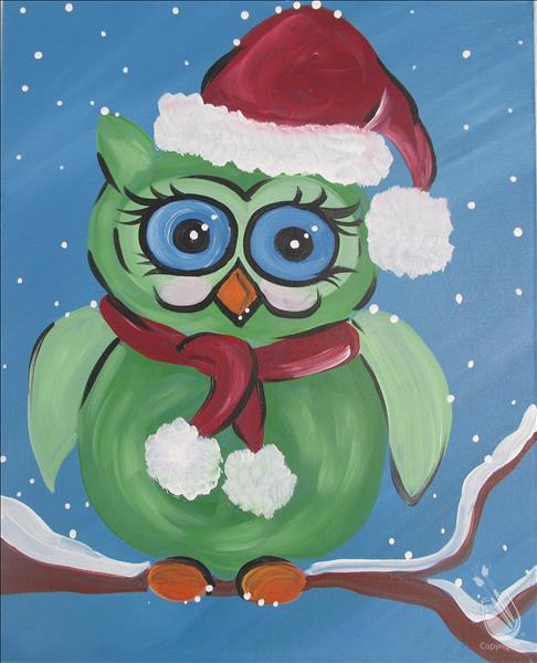 Cozy Christmas Owl