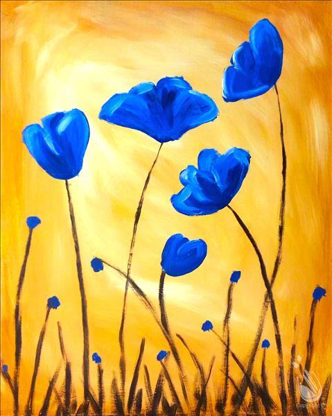 Poppies-Pick Your Colors! Happy Hour Class! $35