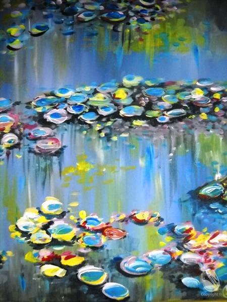 *Mimosa Morning* Monet's Water Lilies