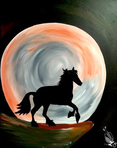 Art for All Ages - Night Horse!