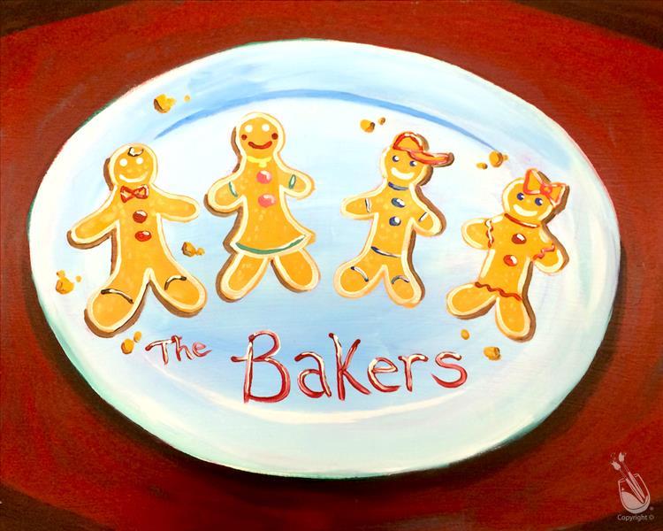 Paint Your Own Gingerbread Family