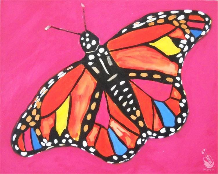 Kids Summer Break Class-Colorful Monarch