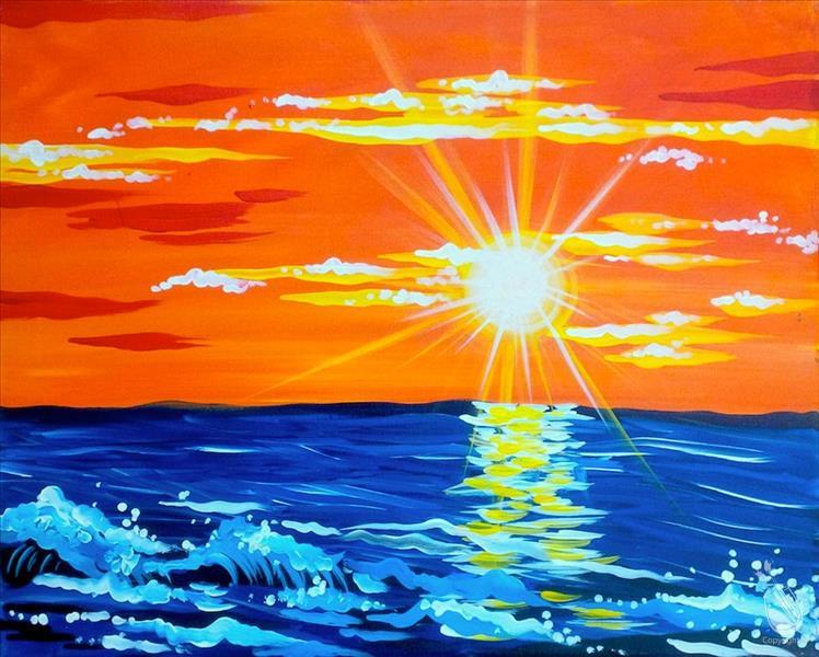 How to Paint Radiant Sunrise