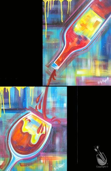 How to Paint ABSTRACT POUR**Public BLACKLIGHT Event**