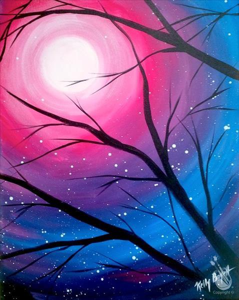 Fun Night Out -Galactic Moonlight  - Sip and Paint