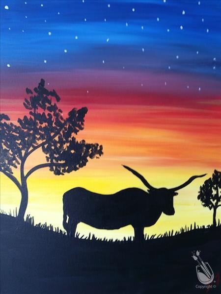 Longhorn Sunset - TGIF! $5 OFF!