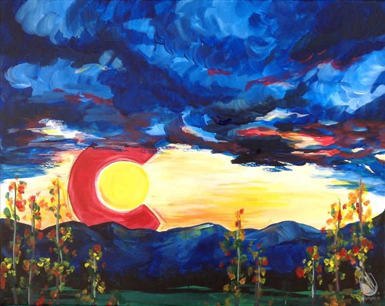 How to Paint Colorado Sunset
