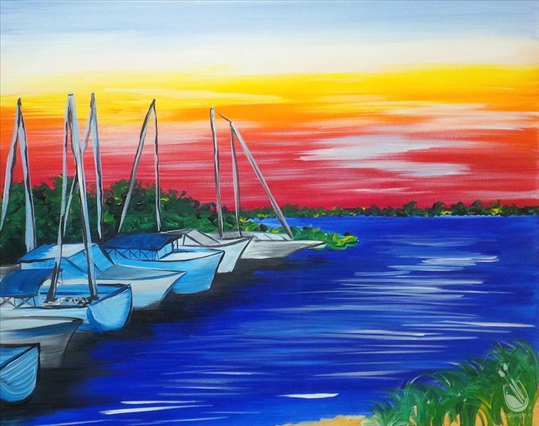 Sailboats in the Harbor