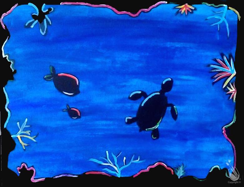 Sea Turtle Silhouette for Kids