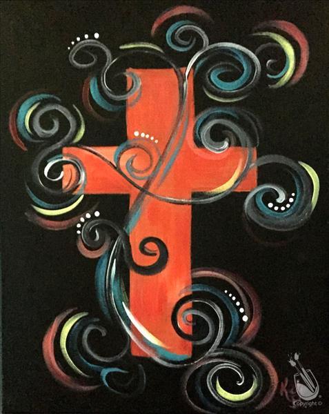 Cross of Dots and Curls II