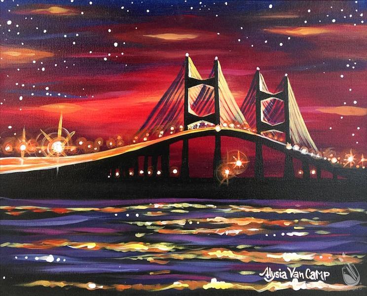 Sunset Bridge- add lights and glitter!