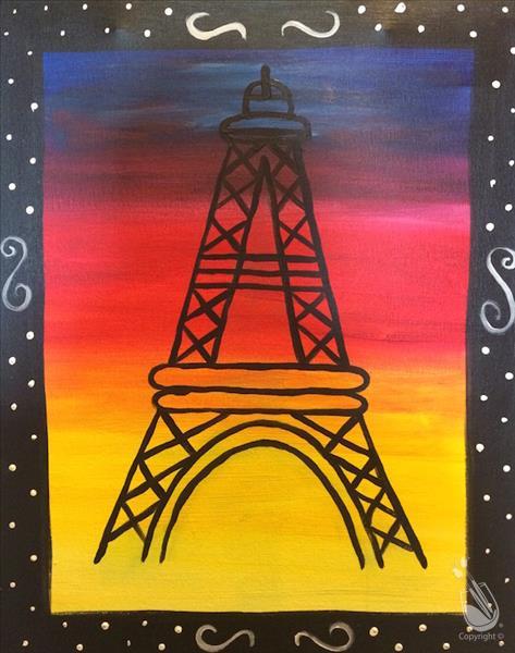 Kids Summer Fun- Blacklight Eiffel Tower