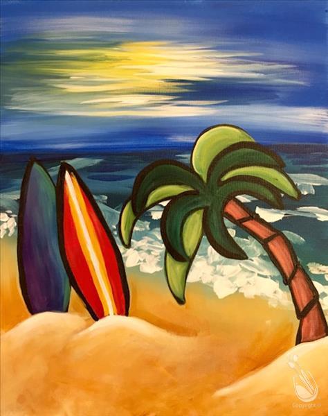 Surfboards on the Shore