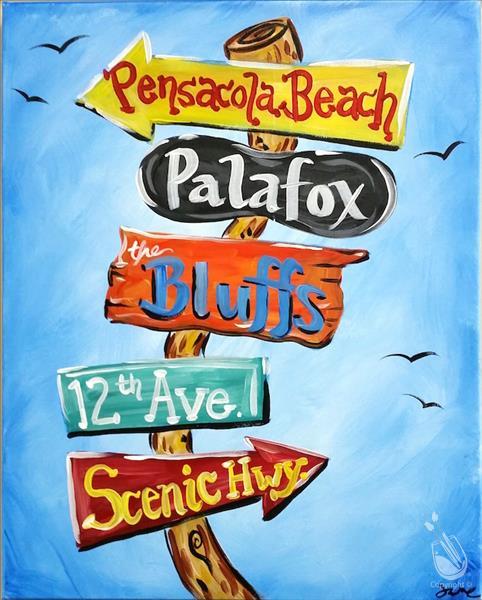 Pensacola Signpost - Customize with Your Favorites