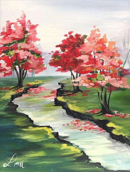 NEW ART-Creekside by Lou-Add a Candle!