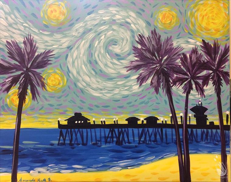Starry Day *Van Gogh Style* Painting Class Only