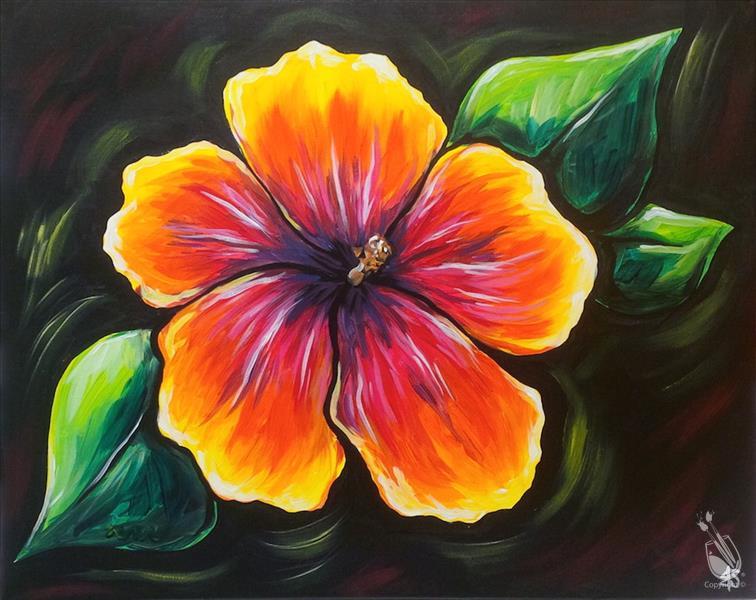 NEW Art! Vibrant Hibiscus