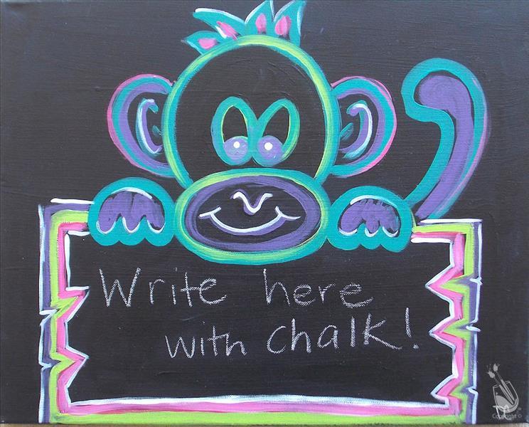 Neon Monkey Chalkboard