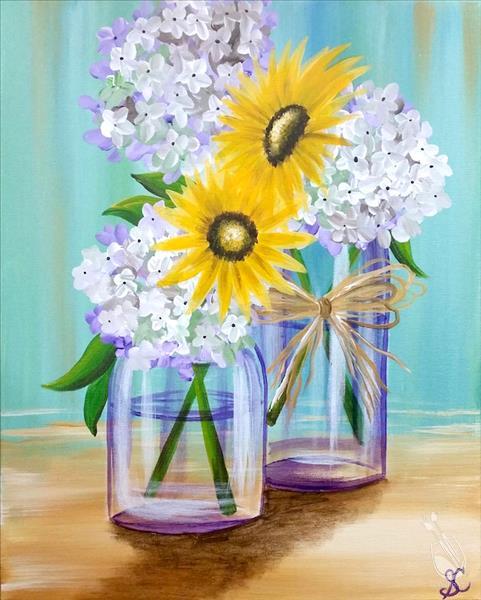 How to Paint Mixed Bouquet Canvas & Candle Bundle SAVE $5