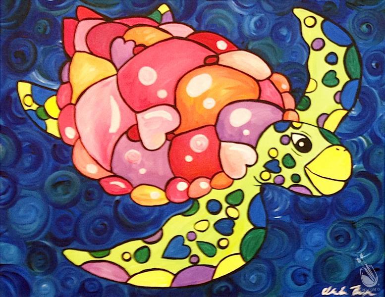 Swirly Turtles - Pink