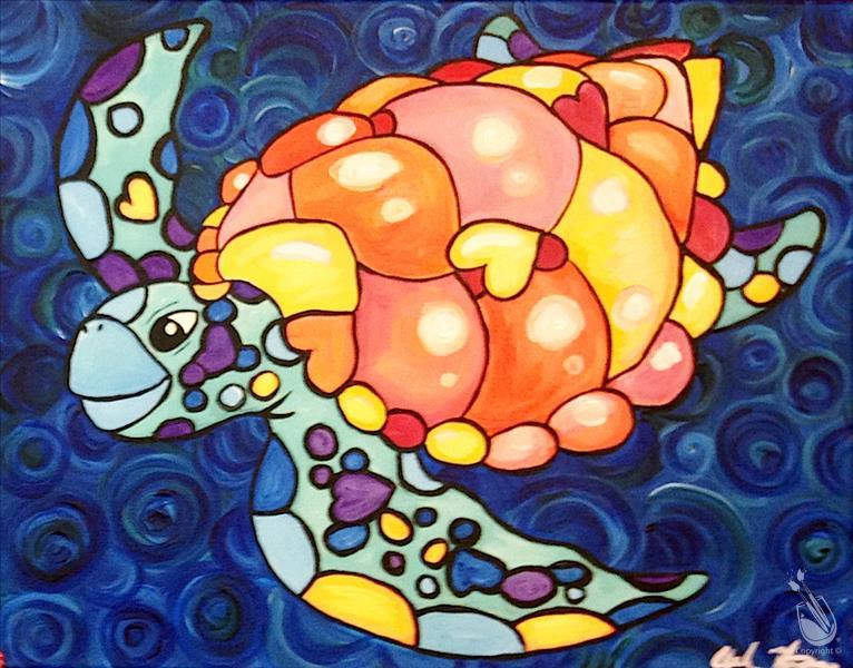 Swirly Turtles - Orange