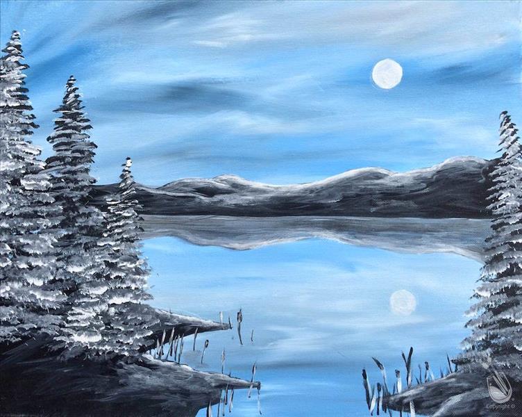 How to Paint Winter Night