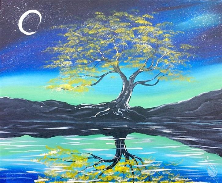 Tree Under the Moonlight (Double Paint Points)