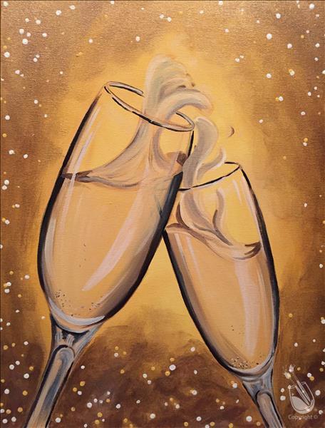 "Cheers" special $10 off this painting only
