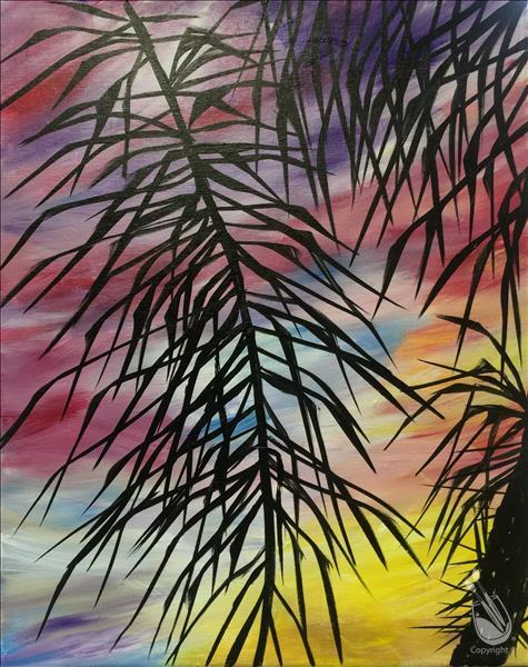 Palm Trees at Sunset