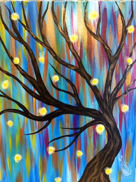 *FRIDAY HAPPY HOUR PAINTING $29* Fireflies in Fall