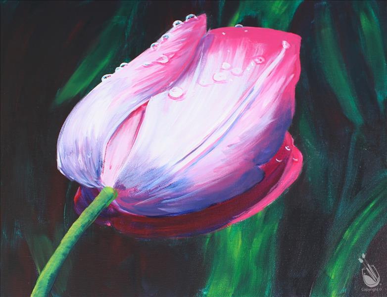 How to Paint Dew Kissed Tulip