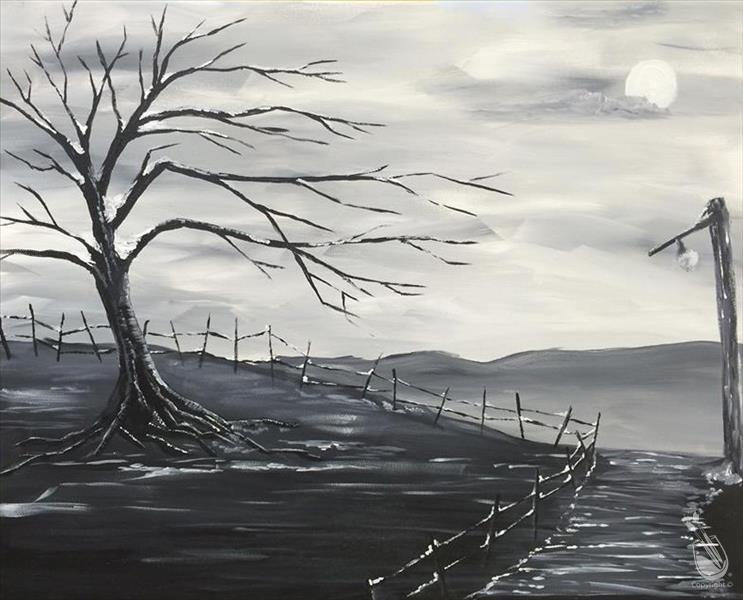 Winter Night Path