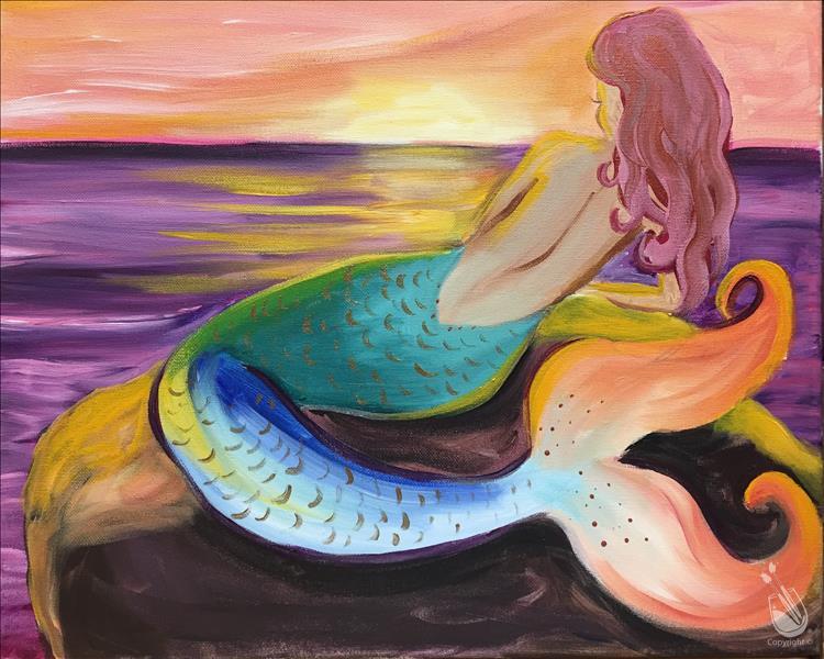 How to Paint Afternoon ART: Colorful Mermaid: $5 OFF