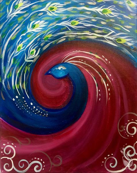 Swirly Peacock