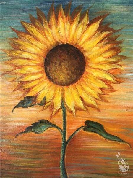 Sunflower on Sunset