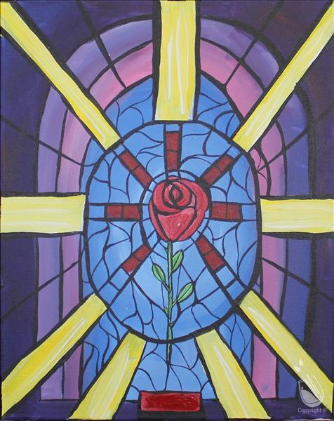 Stained Glass Rose